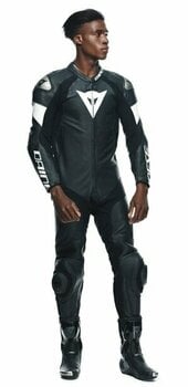 Tuta da moto intera Dainese Tosa Leather 1Pc Suit Perf. Black/Black/White 52 Tuta da moto intera - 13