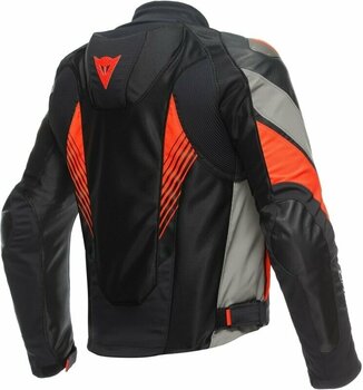 Tekstilna jakna Dainese Super Rider 2 Absoluteshell™ Jacket Black/Dark Full Gray/Fluo Red 44 Tekstilna jakna - 2