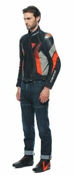 Tekstiljakke Dainese Super Rider 2 Absoluteshell™ Jacket Black/Dark Full Gray/Fluo Red 44 Tekstiljakke - 4