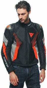 Tekstilna jakna Dainese Super Rider 2 Absoluteshell™ Jacket Black/Dark Full Gray/Fluo Red 44 Tekstilna jakna - 5