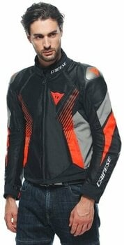 Casaco têxtil Dainese Super Rider 2 Absoluteshell™ Jacket Black/Dark Full Gray/Fluo Red 44 Casaco têxtil - 6