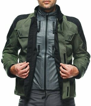 Textiele jas Dainese Ladakh 3L D-Dry Jacket Army Green/Black 44 Textiele jas - 17
