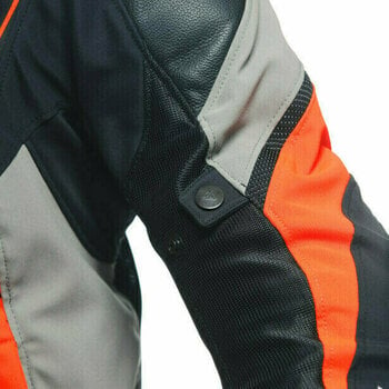 Textiljacka Dainese Super Rider 2 Absoluteshell™ Jacket Black/Dark Full Gray/Fluo Red 44 Textiljacka - 11