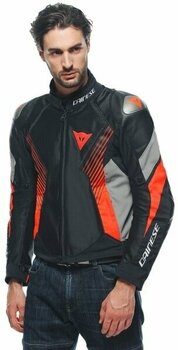 Blouson textile Dainese Super Rider 2 Absoluteshell™ Jacket Black/Dark Full Gray/Fluo Red 46 Blouson textile - 6