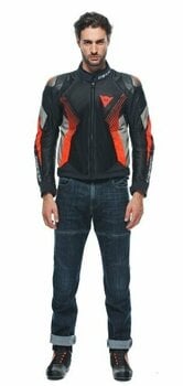 Casaco têxtil Dainese Super Rider 2 Absoluteshell™ Jacket Black/Dark Full Gray/Fluo Red 52 Casaco têxtil - 3