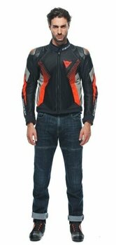 Textiljacka Dainese Super Rider 2 Absoluteshell™ Jacket Black/Dark Full Gray/Fluo Red 54 Textiljacka - 3