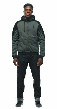 Sweatshirt Dainese Daemon-X Safety Hoodie Full Zip Green/Black 44 Sweatshirt - 3