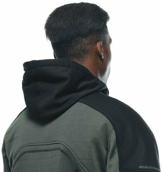 Sweatshirt Dainese Daemon-X Safety Hoodie Full Zip Green/Black 44 Sweatshirt - 12