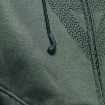 Sweatshirt Dainese Daemon-X Safety Hoodie Full Zip Green/Black 44 Sweatshirt - 14