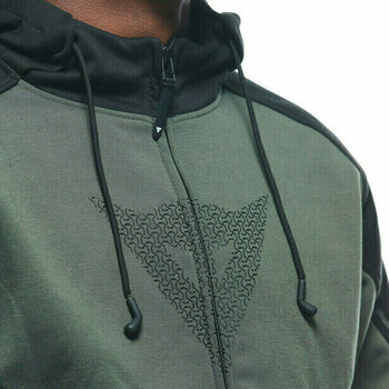 Sweatshirt Dainese Daemon-X Safety Hoodie Full Zip Green/Black 44 Sweatshirt - 16
