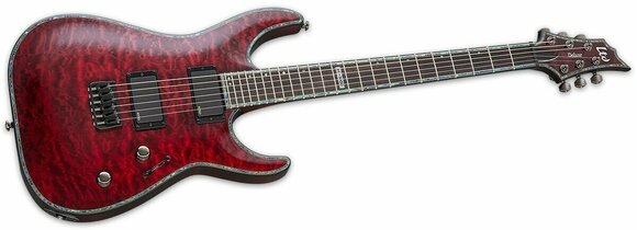 Guitare électrique ESP LTD H-1000QM SeeThru Black Cherry - 2