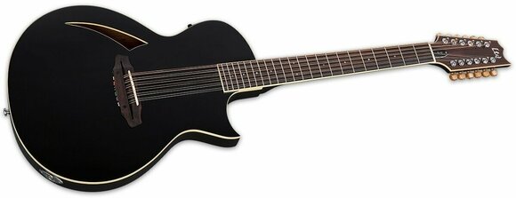 12-snarige elektrisch-akoestische gitaar ESP LTD TL-12 Zwart - 2