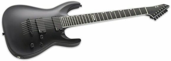 Guitarra eléctrica de 7 cuerdas ESP E-II Horizon NT-7B Black Satin - 2