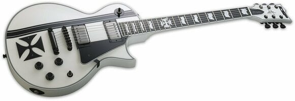 Electric guitar ESP Iron Cross James Hetfield Snow White - 2