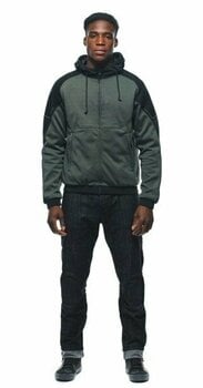 Sweatshirt Dainese Daemon-X Safety Hoodie Full Zip Green/Black 48 Sweatshirt - 3