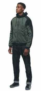 Sweatshirt Dainese Daemon-X Safety Hoodie Full Zip Green/Black 50 Sweatshirt - 4