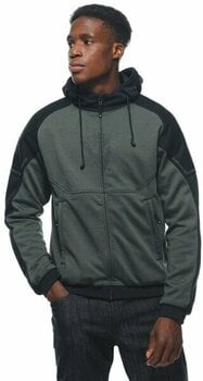 Sweatshirt Dainese Daemon-X Safety Hoodie Full Zip Green/Black 50 Sweatshirt - 6