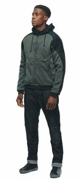 Hættetrøje Dainese Daemon-X Safety Hoodie Full Zip Green/Black 52 Hættetrøje - 4