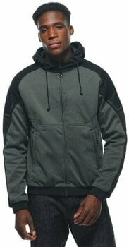 Felpa Dainese Daemon-X Safety Hoodie Full Zip Green/Black 52 Felpa - 5