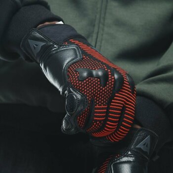 Motorcykelhandskar Dainese Unruly Ergo-Tek Gloves Black/Fluo Red 3XL Motorcykelhandskar - 14