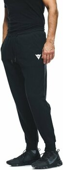 Motorcycle Leisure Clothing Dainese Sweatpant Logo Black/White S Trousers - 3