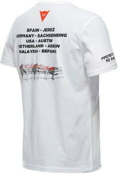 Horgászpóló Dainese Racing T-Shirt White M Horgászpóló - 2