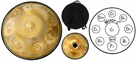 Speciaal percussie-instrument Terre Gong-Pan brass C-minor - 2