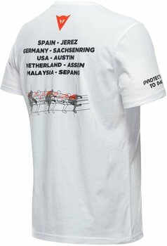 Tričko Dainese Racing T-Shirt White 2XL Tričko - 2