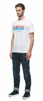 Tričko Dainese Racing T-Shirt White 2XL Tričko - 4