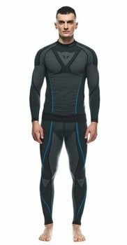 Camisa funcional para motociclismo Dainese Dry LS Black/Blue XS/S - 3