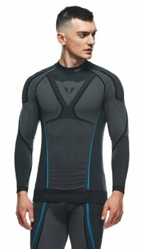 Motorcycle Functional Shirt Dainese Dry LS Black/Blue XS/S - 7