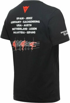 Tee Shirt Dainese Racing T-Shirt Black 2XL Tee Shirt - 2