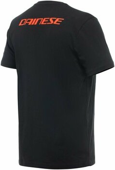 Tee Shirt Dainese T-Shirt Logo Black/Fluo Red S Tee Shirt - 2