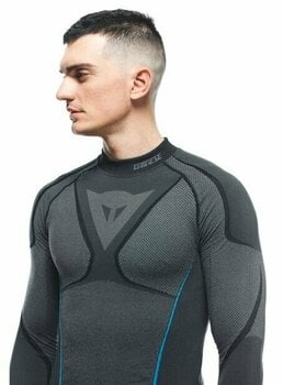 Motorcycle Functional Shirt Dainese Dry LS Black/Blue L - 9