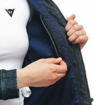 Текстилно яке Dainese Denim Tex Jacket Lady Blue 50 Текстилно яке - 7