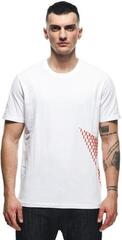T-Shirt Dainese T-Shirt Big Logo White/Fluo Red 3XL T-Shirt - 2