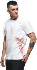 T-Shirt Dainese T-Shirt Big Logo White/Fluo Red 3XL T-Shirt - 3