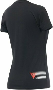 Horgászpóló Dainese T-Shirt Logo Lady Black/Fluo Red XS Horgászpóló - 2