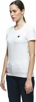 Tee Shirt Dainese T-Shirt Logo Lady White/Black M Tee Shirt - 4