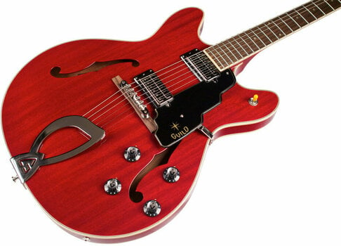 Semi-Acoustic Guitar Guild STARFIRE-IV-CHR Cherry Red - 4