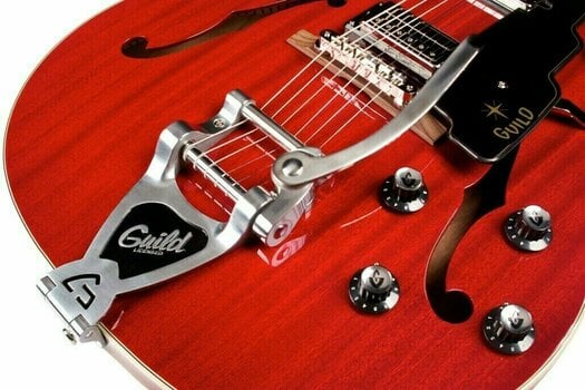 Semi-Acoustic Guitar Guild STARFIRE-V-CHR Cherry Red - 5