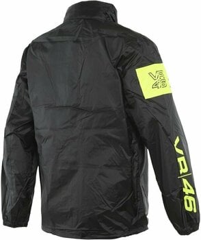 Motorcycle Rain Jacket Dainese VR46 Rain Jacket Black/Fluo Yellow XS - 2
