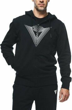 Sweatshirt Dainese Hoodie Logo Black/White 2XL Sweatshirt - 5