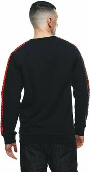 Φούτερ Μηχανής Leisure Dainese Sweater Stripes Black/Fluo Red XS Φούτερ Μηχανής Leisure - 7