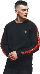 Sweatshirt Dainese Sweater Stripes Black/Fluo Red - 4
