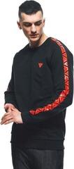 Sweatshirt Dainese Sweater Stripes Black/Fluo Red - 5