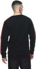Sweatshirt Dainese Sweater Stripes Black/Fluo Red - 6
