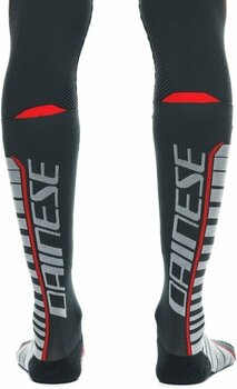 Meias Dainese Meias Thermo Long Socks Black/Red 42-44 - 9