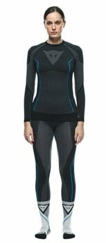 Motorcycle Functional Shirt Dainese Dry LS Lady Black/Blue M - 4