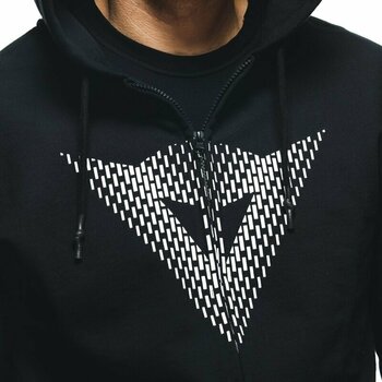 Sweater Dainese Hoodie Logo Black/White XS Sweater - 7